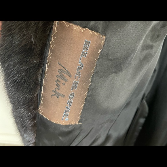 Black Opal full-length mink fur coat. - Picture 3 of 3